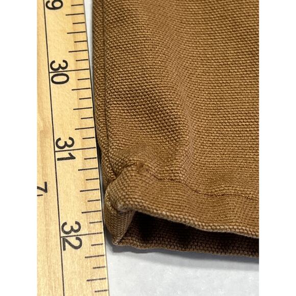 Dickies Canvas Carpenter Cargo Workwear Straight Legs Brown Pants Cotton 42x32 - Picture 8 of 11